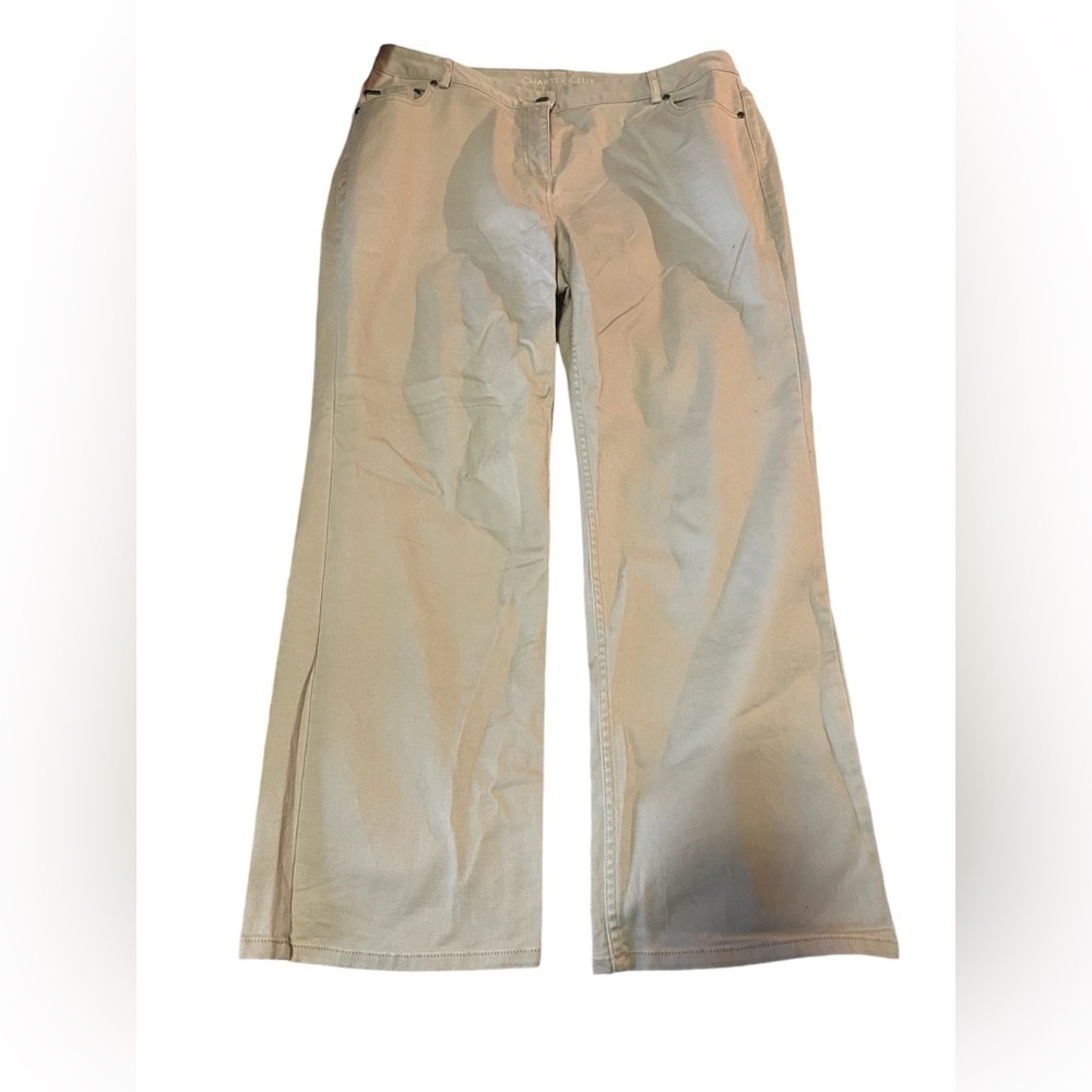 EUC Charter Club Women’s Beige Denim Pants 16W